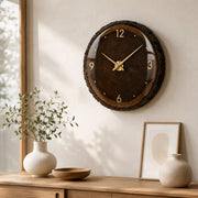 wooden wall clock